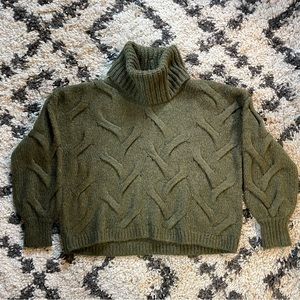 New-No-Tags Madewell Somerville Sweater, Small, Green (Heather Basil). Nvr Worn.